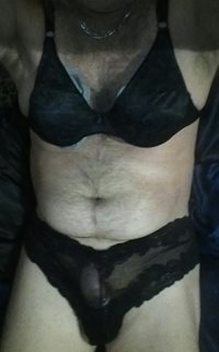 All black, MILs bra and my panty