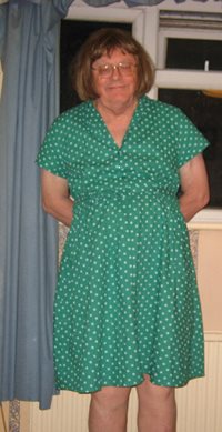 Another new 1940's dress worn 3 July 2019.