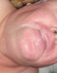 A mouthful of cum from Kay.