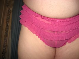 new Pink Ruffled panties first worn 17 Aug 2019.