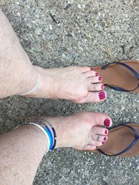 polished toe nails! New color trying to be a little slutty! What do you thi...