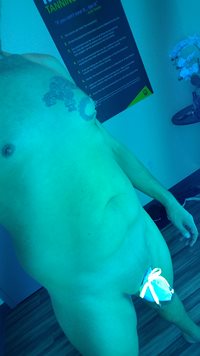 A little tanning at the gym!