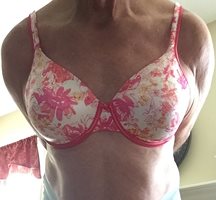 Finally...my salute to the bra begins today. A pretty floral print bra from...
