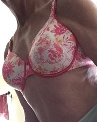 Finally...my salute to the bra begins today. A pretty floral print bra from...