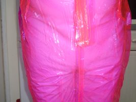 pink plastic outfit