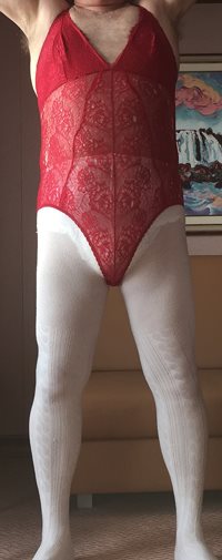 My favorite nighty and knit pantyhose