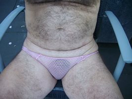 pink panties outdoors,love your comments all too