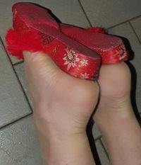 I love wearing sexy slippers