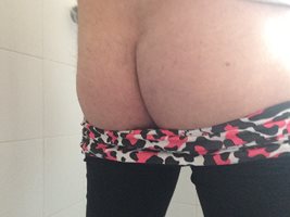 The fat hairy bum!