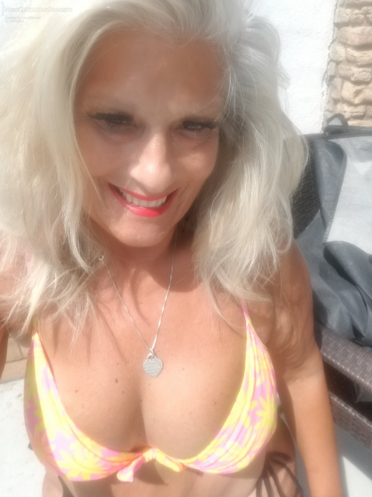 Kimberly by the pool