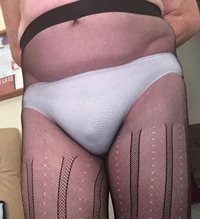 New tights over white panties.