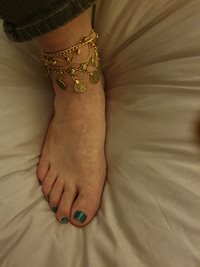 I love my ankle jewellery