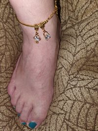 I love my ankle jewellery