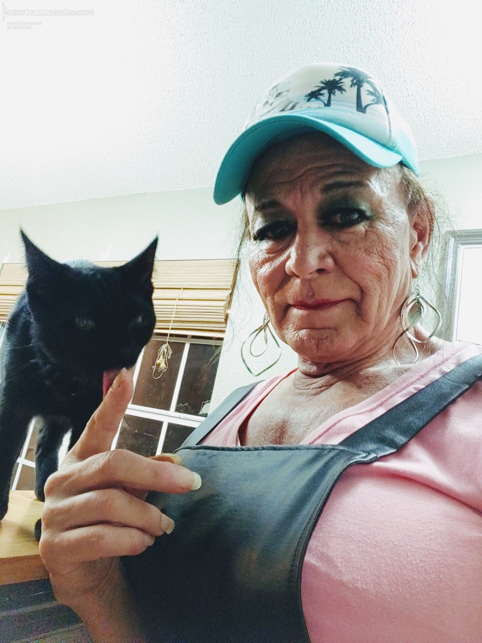 Me with one of my new kittens.