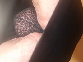 in my wife's mini and panties