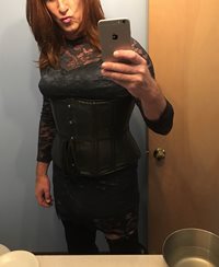 Yummy leather corset