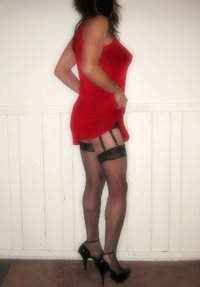 look at this little slut, she's torn her stockings and she looks so slutty,...