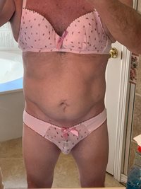 I love a net bra & panty set. Makes me feel so sexy
