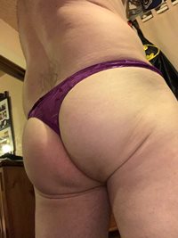 New purple lace panties. How do they look?