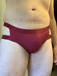 Love this strappy thong.  I've worn panties every day this week and I love ...