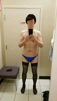 Trying on clothes at Kohl's