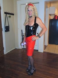 2020-06-27 Party: Lisa on her 2nd outfit of the night. She was rocking it w...