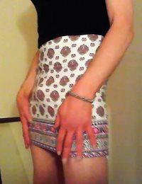 I get so hard when I wear this skirt xxx