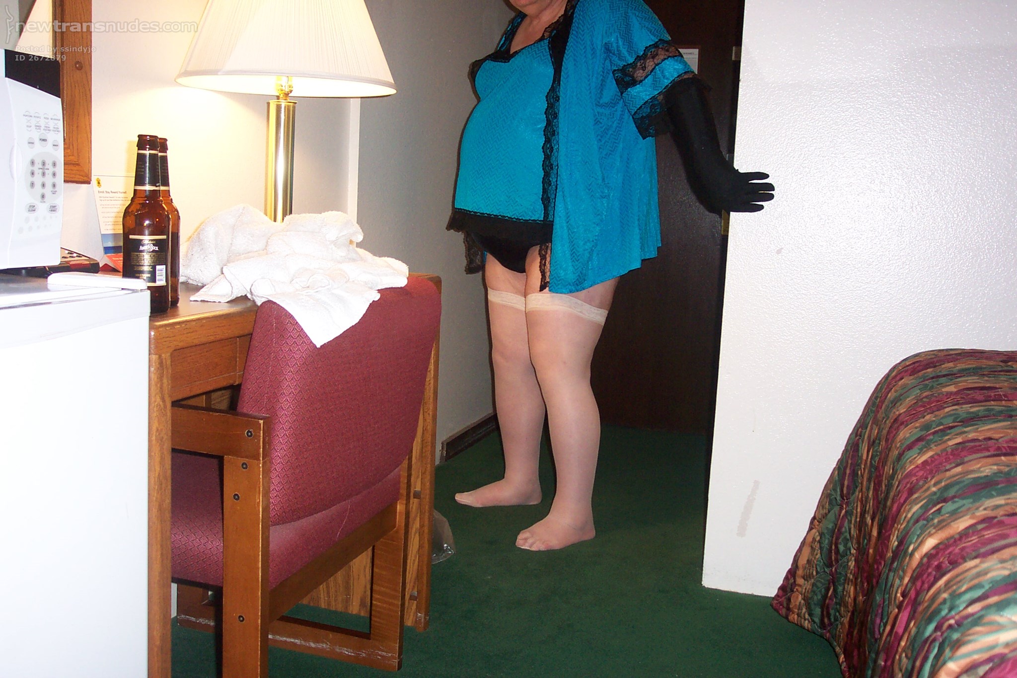 Dressed upfor another fun night.