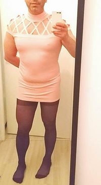 Pink sissy ready to be used by 5-6 guys!