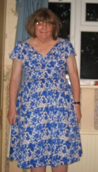 New Lindy Bop dress worn over a triple layer half slip, first worn 27 Aug 2...