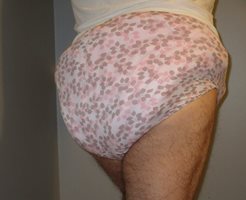 Love my thick diapers and my Bali full coverage panties.  So comfy!