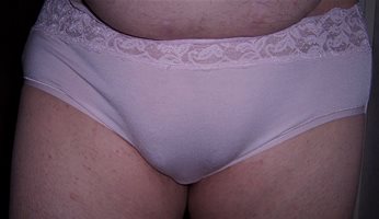 friend gave me pair of wifes  panties showed him he loved it.