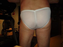 white scrunch butt sissy panties