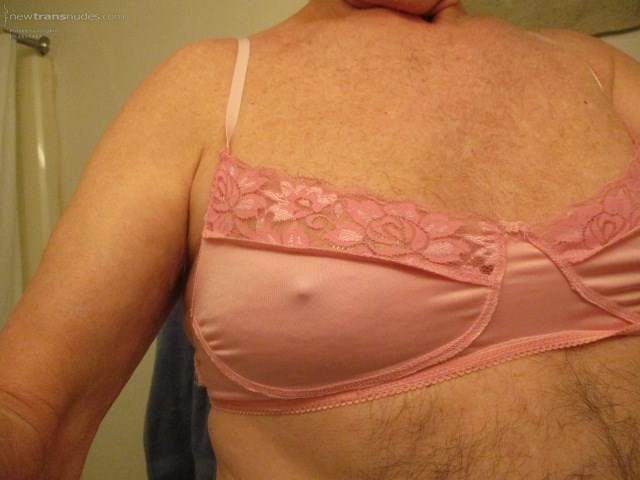 My pink bra and a nipple!