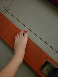 Just me and my toes AT WORK!!