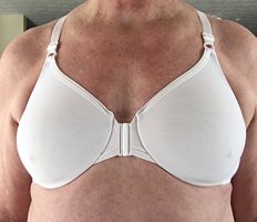 White Bali T-back front close bra.