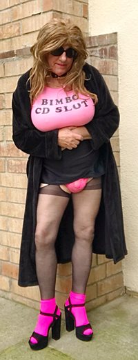 Having some Kinky Bimbo Gurl Fun Outside All Dressed Up in my Sexy Bimbo Gu...