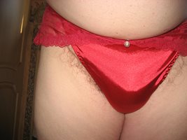 New Red Skirted Panties first worn 6 Apr 2021.