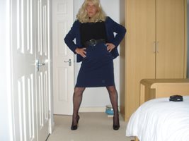 new dress and wig - feelling horny