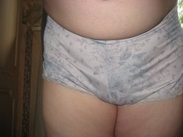 Light blue floral French Knickers worn 25 May 2021.