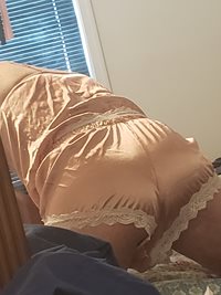 Would love to have some pull my satin shorts to the side.