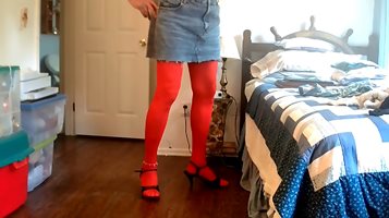 sissy in red