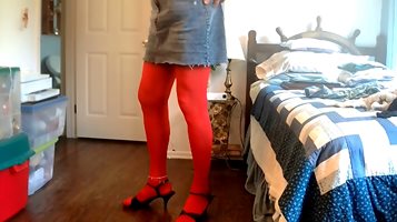 sissy in red