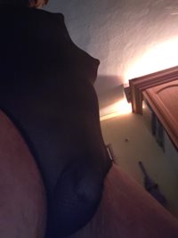 all dressed up watching porn rubbing