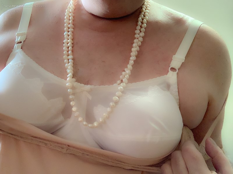 Bra and pearls