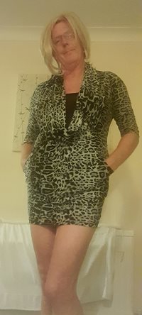 In my new dress.
