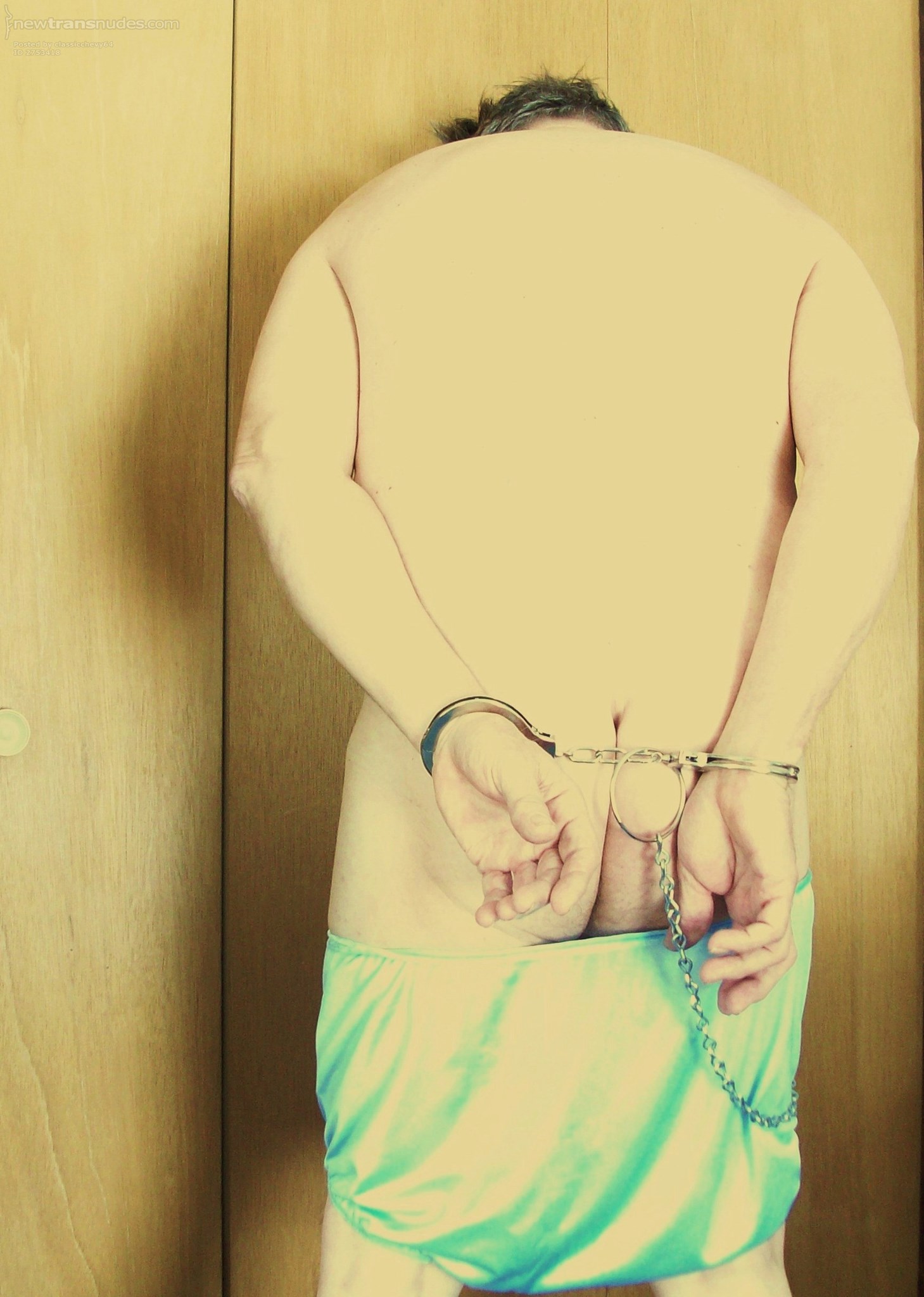 Restrained Wearing Wife's Warm Wet Panties