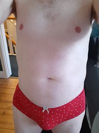 Cute little red panties for every day wear.