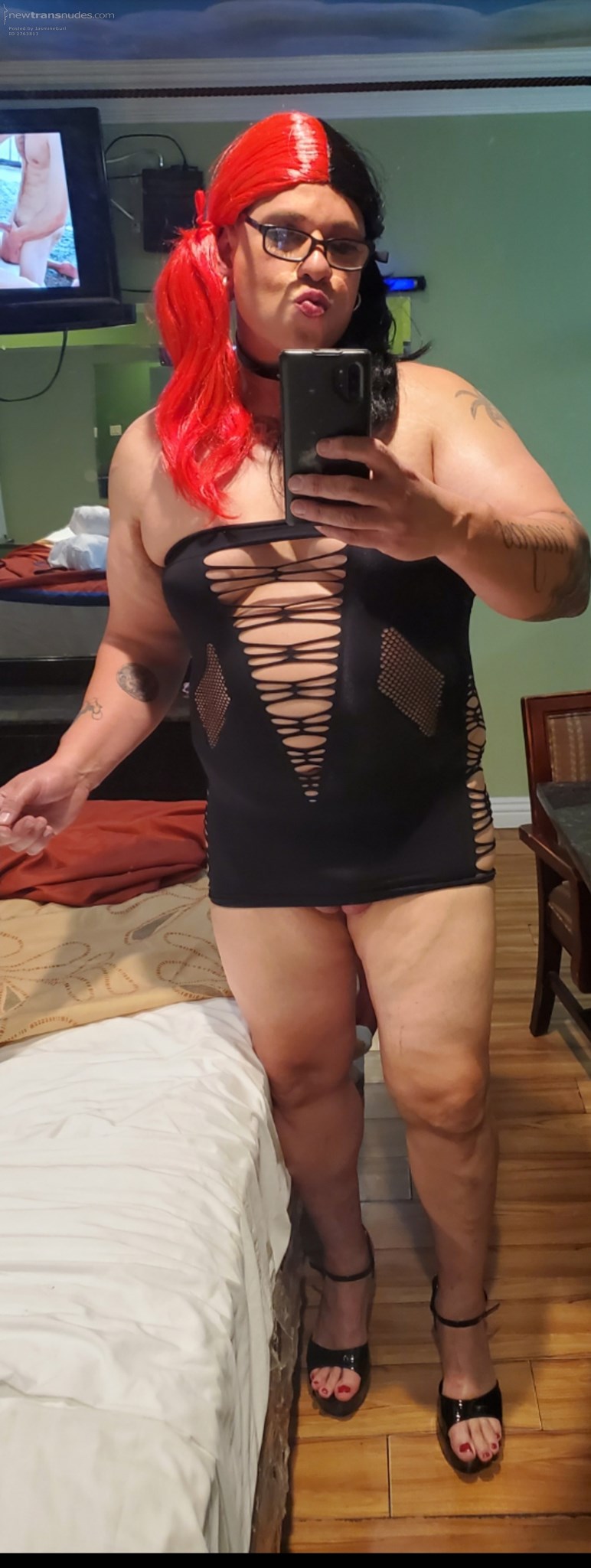 New hairdo' I luv being a sissy punk girl!