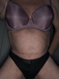 “Borrowing” this sexy bra!  Mine are a little worn out!  Luckily I have lot...